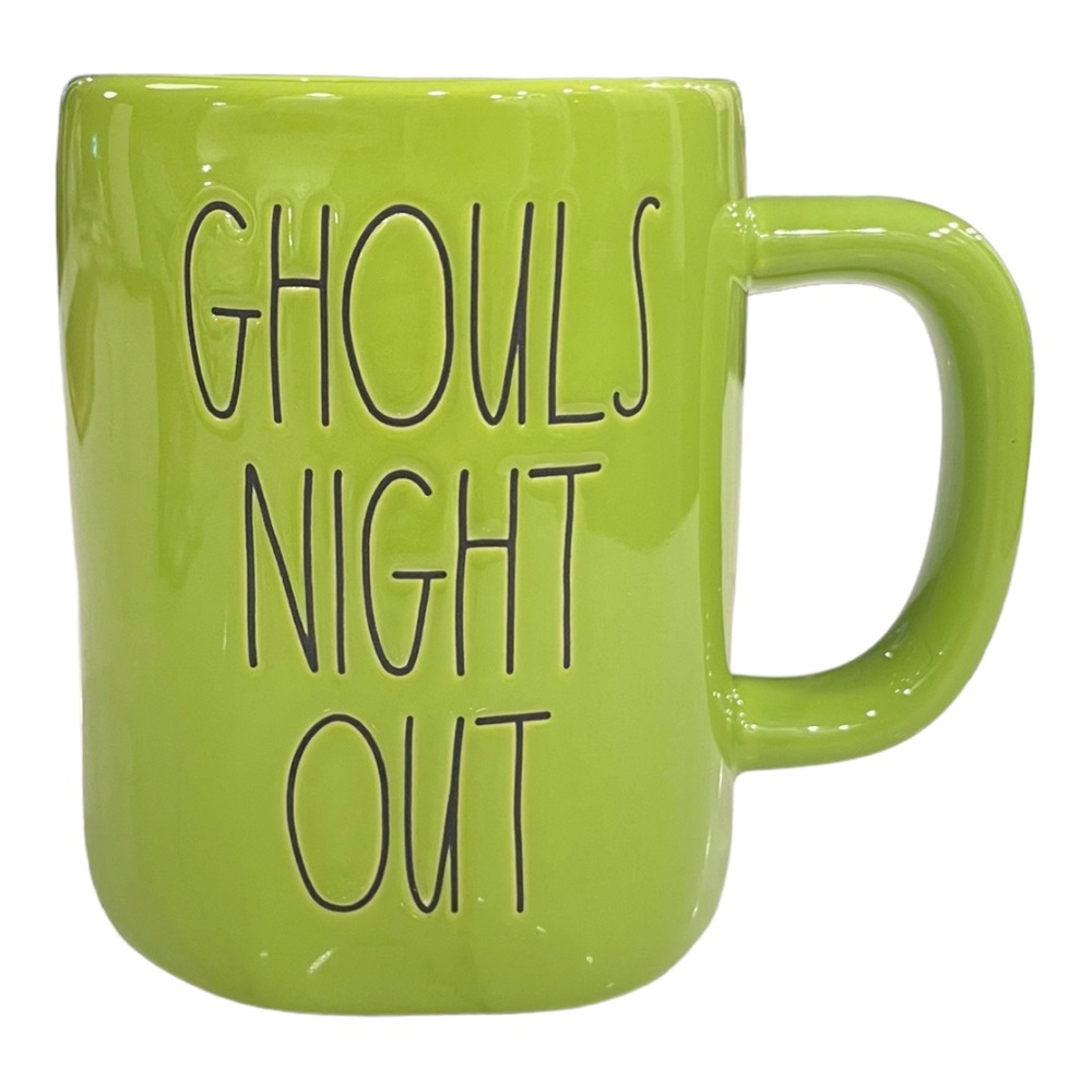 Ghouls Night Out Rae Dunn Green Mug In Great Shape Like New!